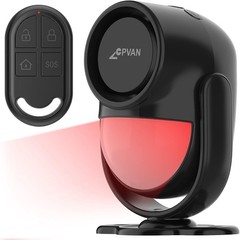125dB Loud Motion Sensor Alarm with 328ft Remote Control 40ft PIR Detector, B…