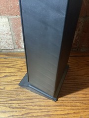 Vintage Laserline 25 VHS Tape Tower Storage Rack Black Plastic Video Movie Tower