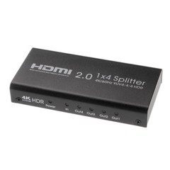UHD 4K 60Hz HDMI 2.0 Repeater Amplifier Splitter Box Hub HDR 1080P 1×4 1In 4Out