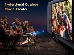 4K Smart Projector with 5G WiFi, Bluetooth, Dolby Audio for Home Theater