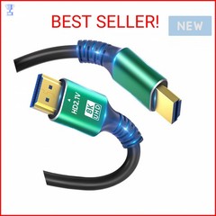 SHKI 8K 4K 10K HDMI Cable 48Gbps 1.5FT/0.5M, Ultra High Speed 2.1 HDMI Cable Cor