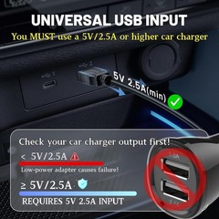 EWAY USB C Dash Cam Power Cord (6.5FT/2M), USB-A 2.0 to 90 Degree 6.5 feet