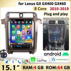 15″ Android Navigation Car Gps Stereo Radio Carplay 64g For Lexus Gx Gx400 Gx460