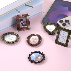 6 Pcs Mini Vintage Picture Frame 1 Inch 1-2 inches x 6.7 inches, Bronze Brown