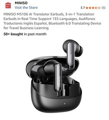 MINISO MS106 Wireless Bluetooth 6.0 In-Ear Earbuds AI Translator, Noise-Cancelli