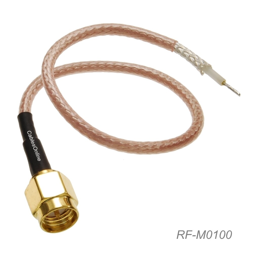 6-inch SMA Male to Open-end RG316 50Ω RF Coaxial Pigtail Cable