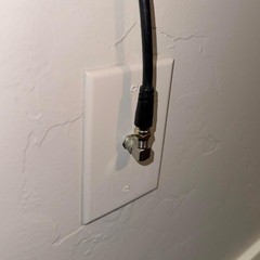 90 Degree Coaxial Connector Right Angle F-Type Male to Female RF Adapter