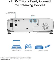 Epson Home Cinema 980 3-Chip 3LCD 1080p Projector 4,000 Lumens Color and White B
