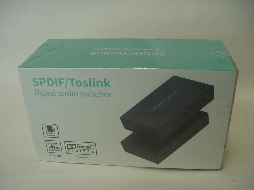 NEW SEALED – GRAYRABBIT SPDIF TOSLINK DIGITAL AUDIO SWITCHER