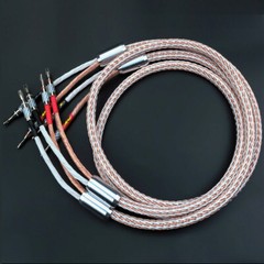 12TC 24 Strands 5AWG 8N OCC Pure Copper Bulk Cable HiFi Speaker Bi-wire DIY Lot