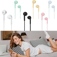 Headphones Wired Earphone White Headphones Earbuds 3.5mm Jack for Android US