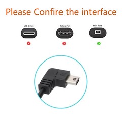 Compact USB Dash Cam Car Charger Cable Power Cord Supply for Camera GPS