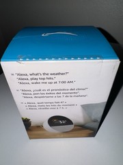 Amazon Echo Spot, Smart Alarm Clock Vibrant Sound & Alexa White SEALED NEW