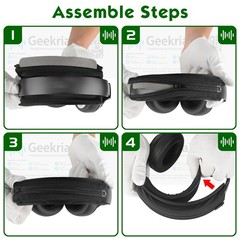 Geekria Hook and Loop Headband Pad for Bose, Beats, JBL, Beats, ATH Headphones