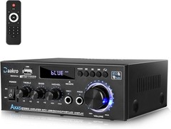 Bluetooth 5.0 Audio Amplifier with USB/SD Card Support and Remote Control