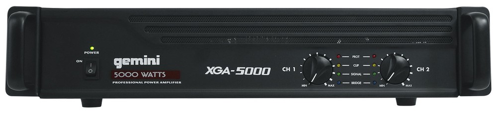 Gemini XGA-5000 5000 Watt Professional DJ/PA Live Sound Power Amplifier XGA5000