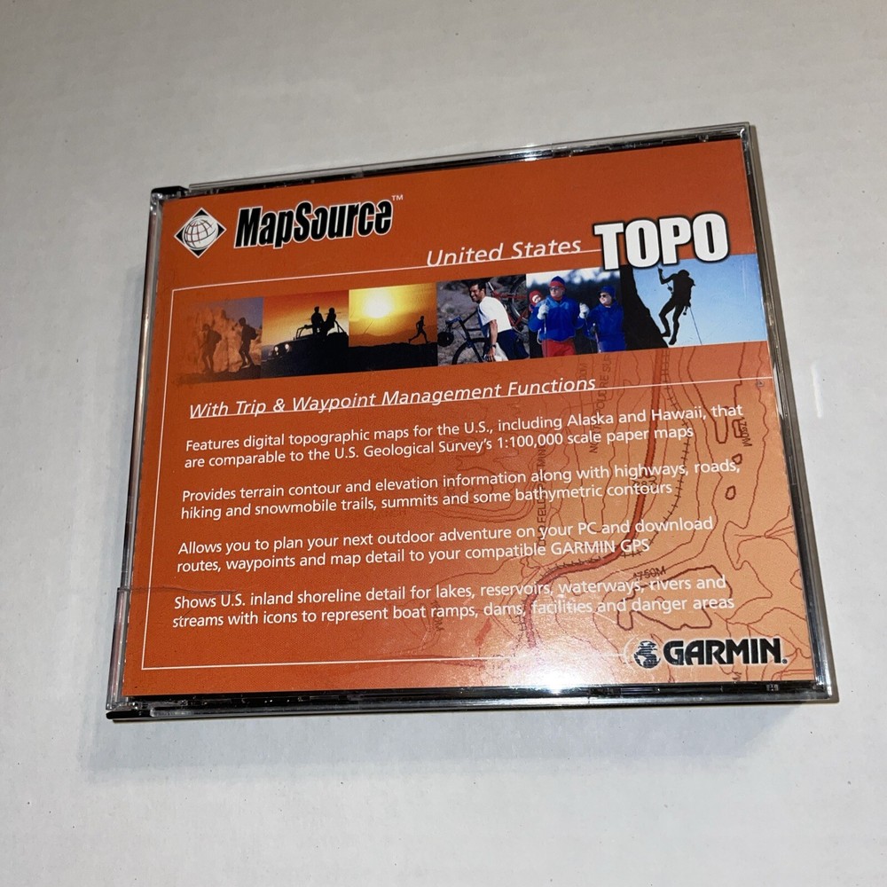 Garmin MapSource United States TOPO Topographic V3.02 CD-ROM Maps for windows