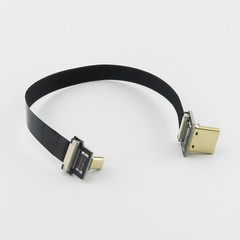 FPV HDMI-compatible Type A Male to Micro HDMI-compatible Male FPC Flat Cable