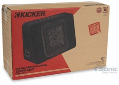 Kicker 46TL7T122 12″ 1200-Watts Solo-Baric Subwoofer Sub Thin Profile Enclosure