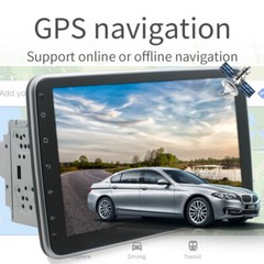 Touch Screen Rotatable 10.1” Android 12 Car Stereo Radio Double 2DIN GPS Wifi
