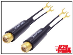 Coaxial Connector Jack Cable Wire Antenna Converter Adapter F Type Female Coax