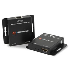 J-Tech Digital HDMI Extender Over Single Ethernet Cat5e/6/7 1080P Up to 1080P…