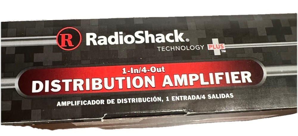 Radio Shack 1-In / 4-Out Distribution Amplifier – New Open Box