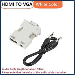 HDMI Female to VGA Male Converter 1080P Audio Adapter For PC Laptop Projector