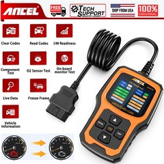 Professional ANCEL AD410 OBD2 Scanner 12V Check Car Engine Free Update Diagnosis