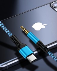 Samsung USB C Aux Cord, Braided Auxiliary to USB C, Type C to 3.5Mm Male Headpho
