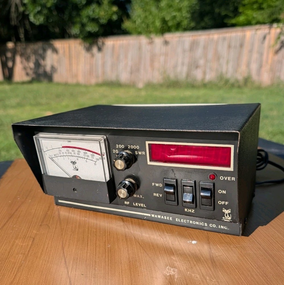WAWASEE JB1002 20/200/2KW WATT METER / SWR UNIT / CLOCK