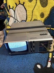 1983 Emerson VR-30 Black and White TV AM/FM UHF VHF TESTED