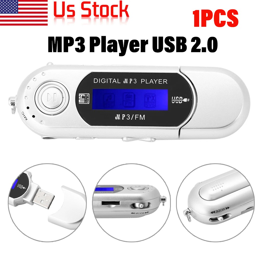 MP3 Player USB 2.0 Small Flash Drive Multilanguage LCD Music Player with 38127