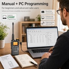 Quansheng UVK5(99) AM/FM/DTMF Walkie-Talkie 200CH 20-1000MHZ NOAA Weather Foreca