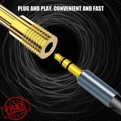 BERLAT 1/4 to 3.5mm Adapter 3 Pack Gold