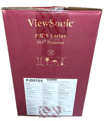 ViewSonic PJD5155 3300 Lumens SVGA DLP Projector W/HDMI Demo Unit 25 Low Hour