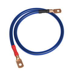 25FT Translucent Speaker Cable/Primary Power/Auto Enhanced Wire 8AWG CCA Blue