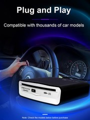 Portable Car CD Player with AUX, USB, Remote – Compatible with Android, Lapto…
