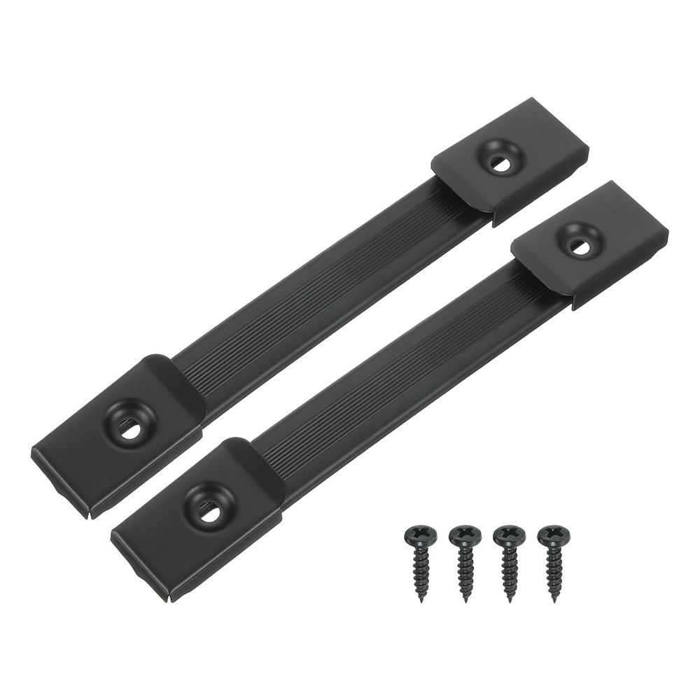 uxcell 6.5 Inch Speaker Handle Pull Cabinet Grasp Strap Style Inch, Black