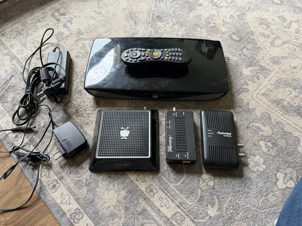 TiVo Roamio OTA, TiVo mini with MOCA Kit – does not have lifetime TiVo service