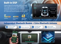 Eonon VWX7A Android 14 4+64 9″VW Golf GTI MK5 MK6 R R32 Car Stereo Radio CarPlay