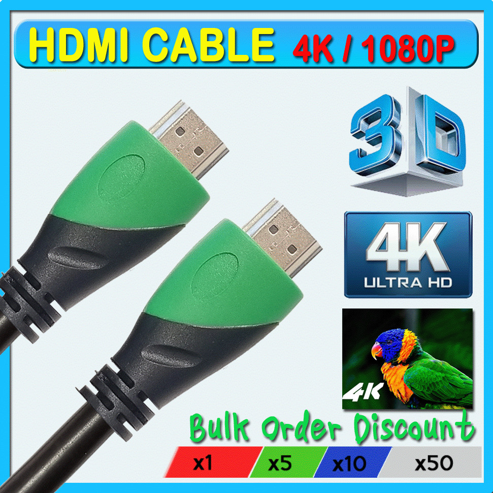 High Speed 2.0 UHD HDMI Cable 3D 2160P 4K X2K at 30Hz 1080P HDTV RoHS CE