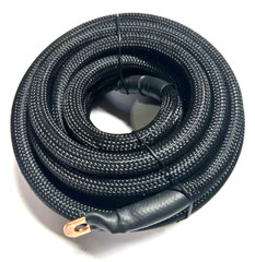 25ft 1/0 Gauge BLACK SNAKESKIN OFC Wire Strands Copper Marine Cable AWG