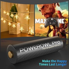 POWEROWL Goldtop Rechargeable AA Batteries PRO, High Capacity 2800mAh, Premium