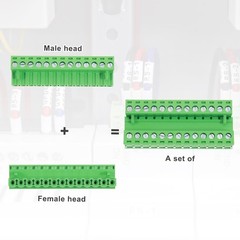 MECCANIXITY 13 Pin 5mm 0.2 Inch Pitch PCB Mount Screw Terminal Block Connecto…