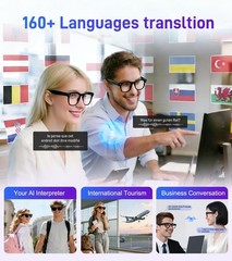 Smart Glasses with Camera and Bluetooth – AI Glasses for Men Anti-Shake Real-…