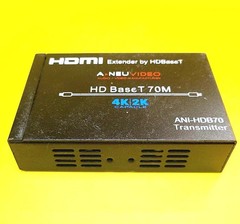 A.NEUVIDEO ANI-HDB70 TRANSMITTER HDMI EXTENDER HD BASE T 70M 4K 2K CAPABLE BLACK