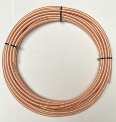 RG400–12 Feet Double Shield Silver M17-128 Mil Spec Coaxial cable USA Shipping