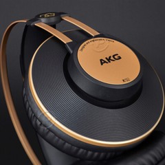 Genuine AKG K92 Over-Ear Closed-Back Monitor Studio Stereo Headphones Black/Gold