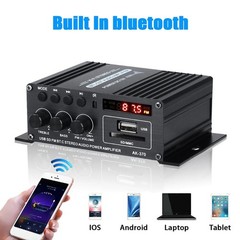 400W 2 Channel Bluetooth Mini HIFI Power Amplifier Audio Stereo Amp Home Car FM